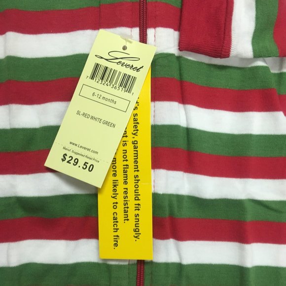 Leveret Kids Pajamas Baby Boys Girls Footed Pajamas Sleeper - Picture 3 of 4